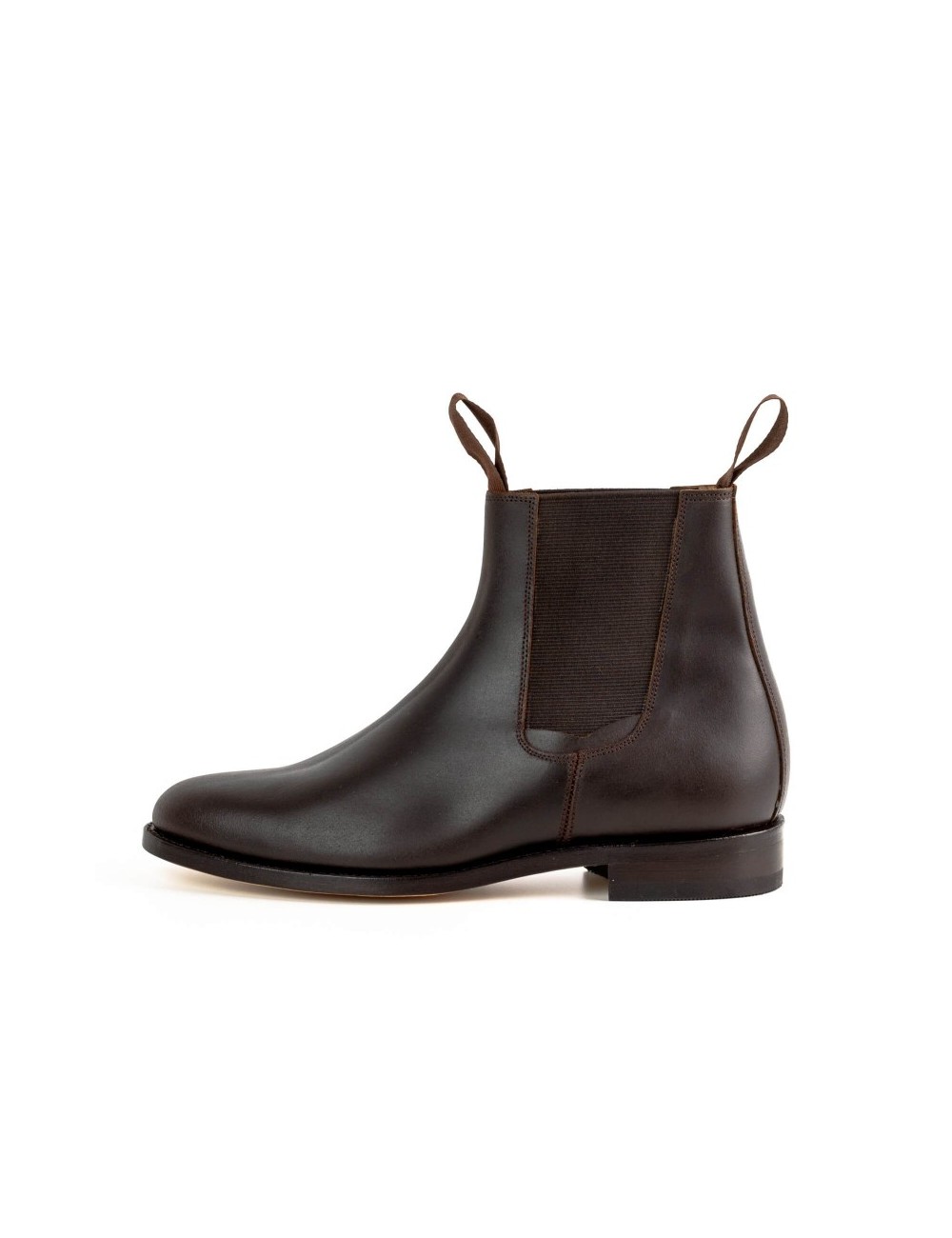 Boots chelsea cuir noir artisanales - Accessoires pour chaussures