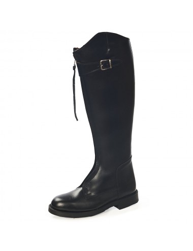 Bottes équitation / polo cuir noir - Accessoires pour chaussures