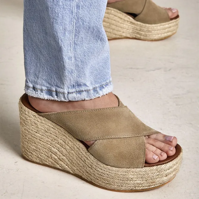 copy of Espadrilles compensées cuir - Accessoires pour chaussures