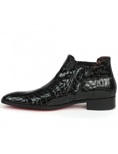 Bottines homme cuir croco rouge - Accessoires pour chaussures