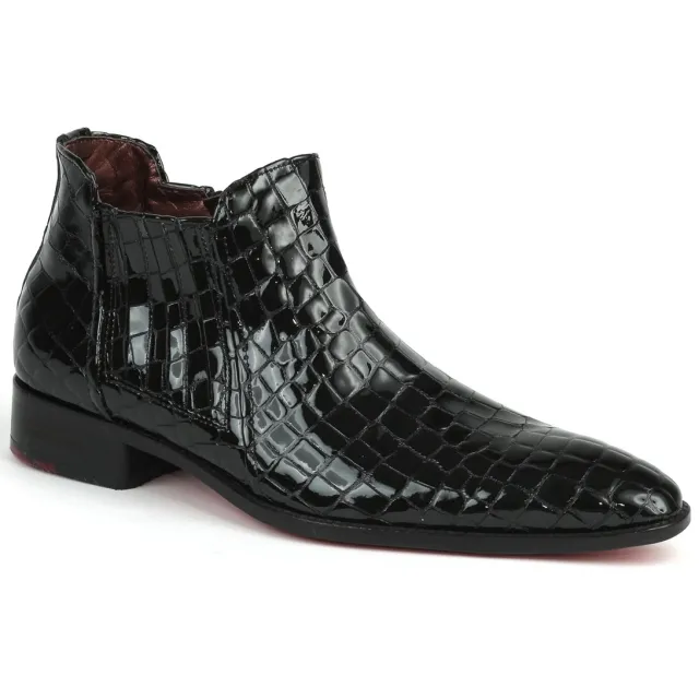 Bottines homme cuir croco rouge - Accessoires pour chaussures