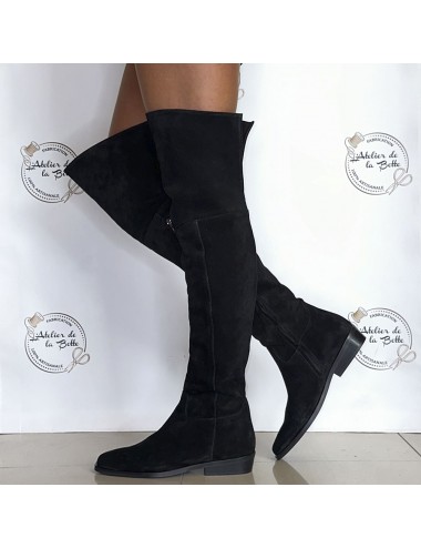 Cuissarde nubuck noir online