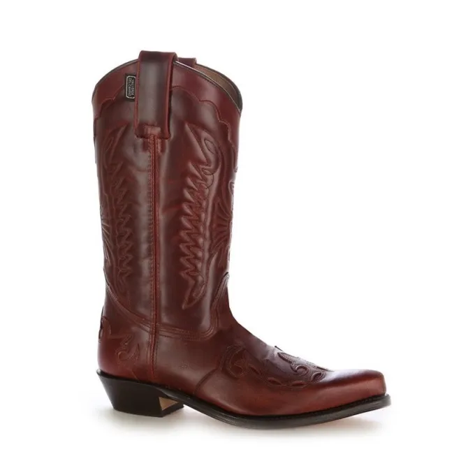 Santiags mexicaines cuir bordeaux - Accessoires pour chaussures