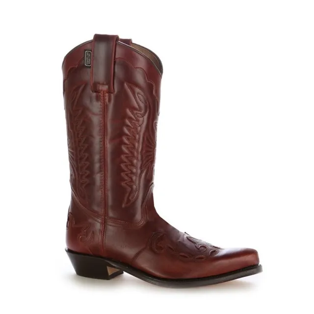Santiags mexicaines cuir bordeaux - Accessoires pour chaussures