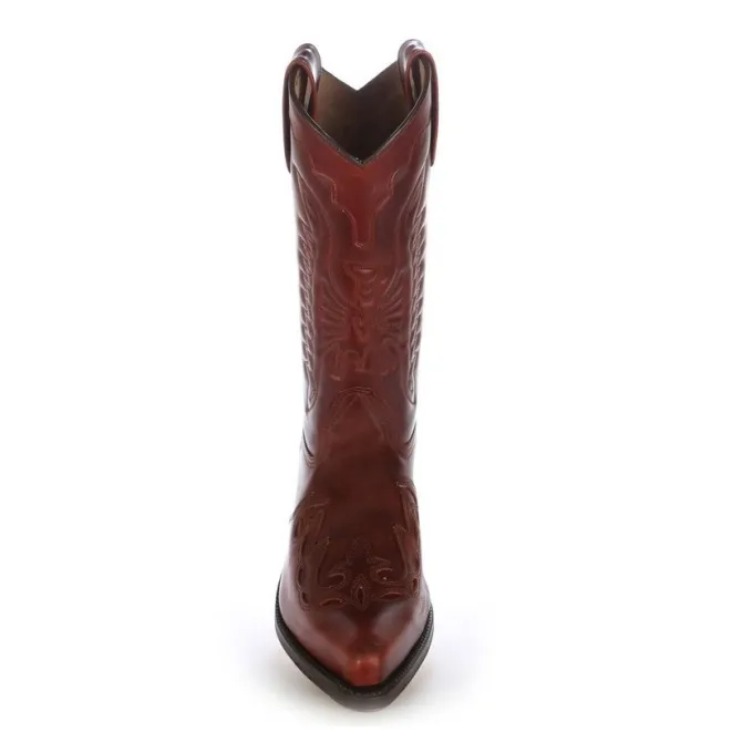Santiags mexicaines cuir bordeaux - Accessoires pour chaussures