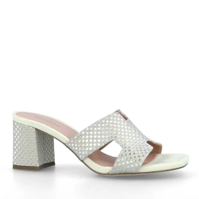 Mules moirées talon carré - Accessoires pour chaussures