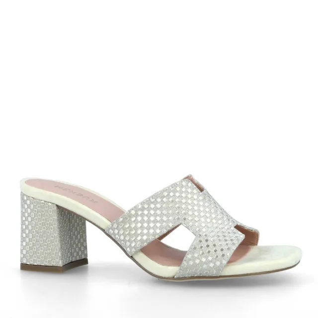 Mules moirées talon carré - Accessoires pour chaussures