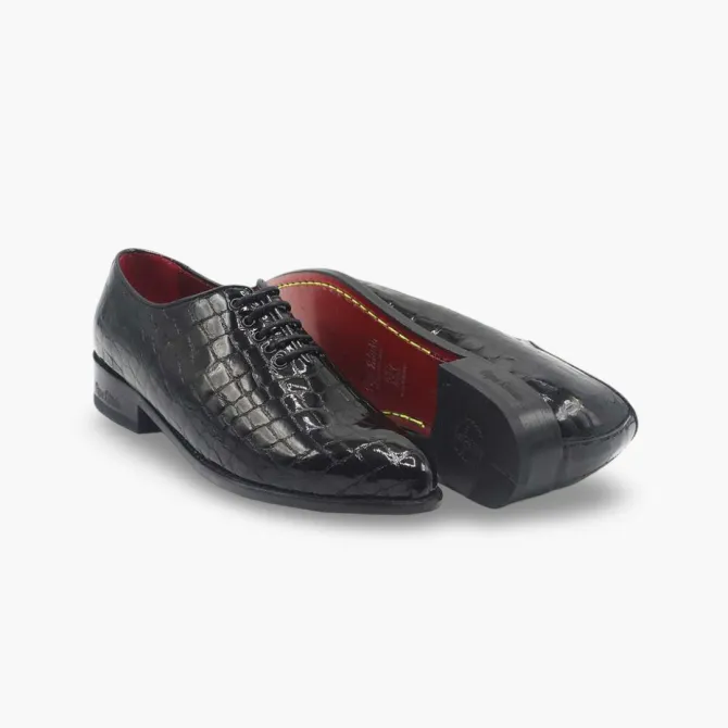 Chaussures Oxford cuir croco verni - Accessoires pour chaussures