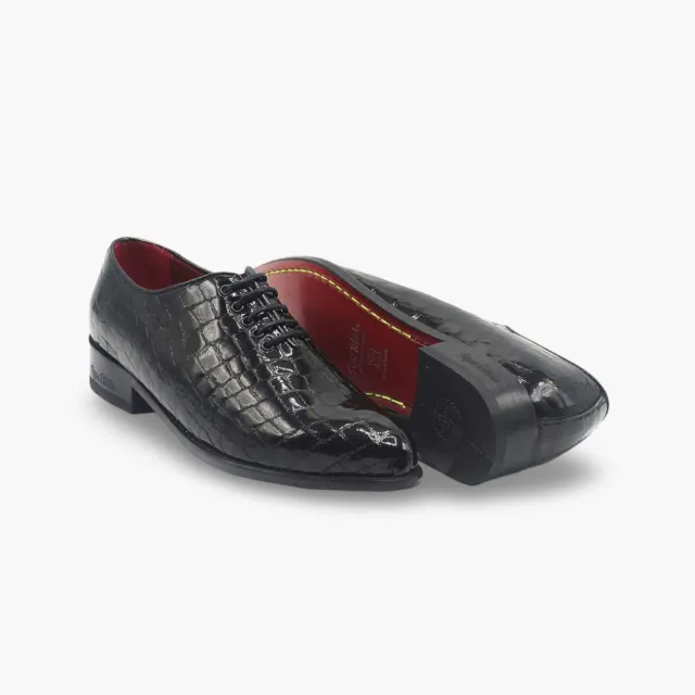 Chaussures Oxford cuir croco verni - Accessoires pour chaussures