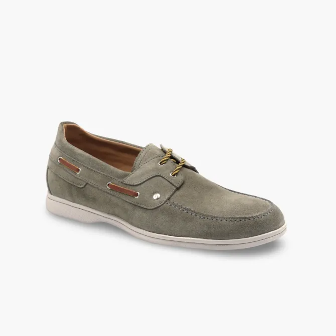 Slippers homme daim kaki - Accessoires pour chaussures