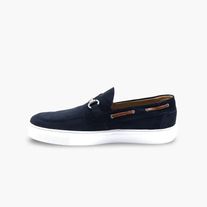 Slippers homme mors daim bleu marine - Accessoires pour chaussures