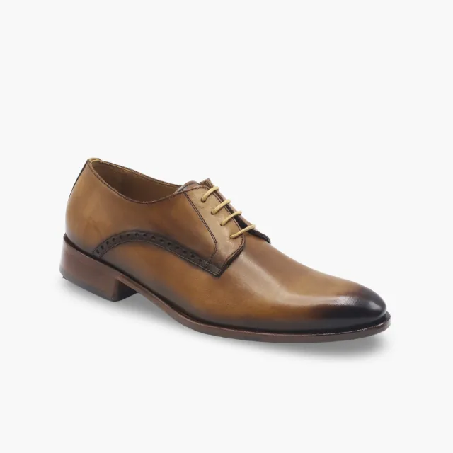 Chaussures derbies cuir cognac homme - Accessoires pour chaussures