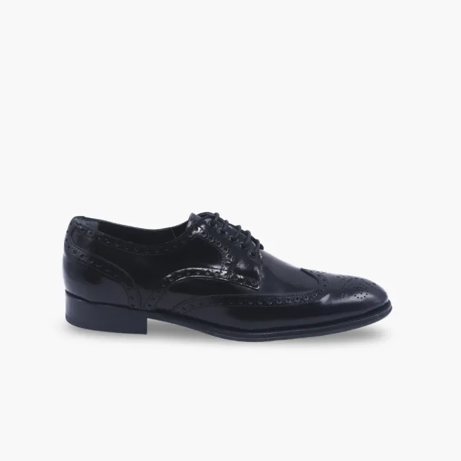 Chaussures derbies brogue cuir noir - Accessoires pour chaussures