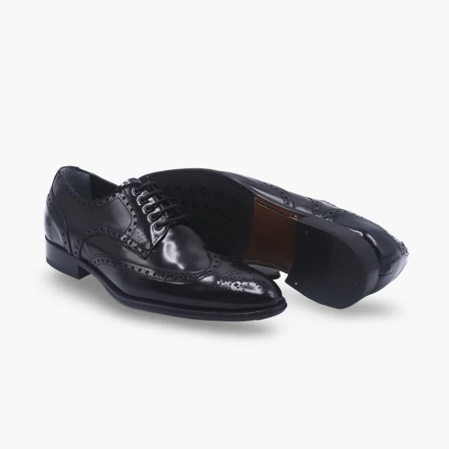 Chaussures derbies brogue cuir noir - Accessoires pour chaussures