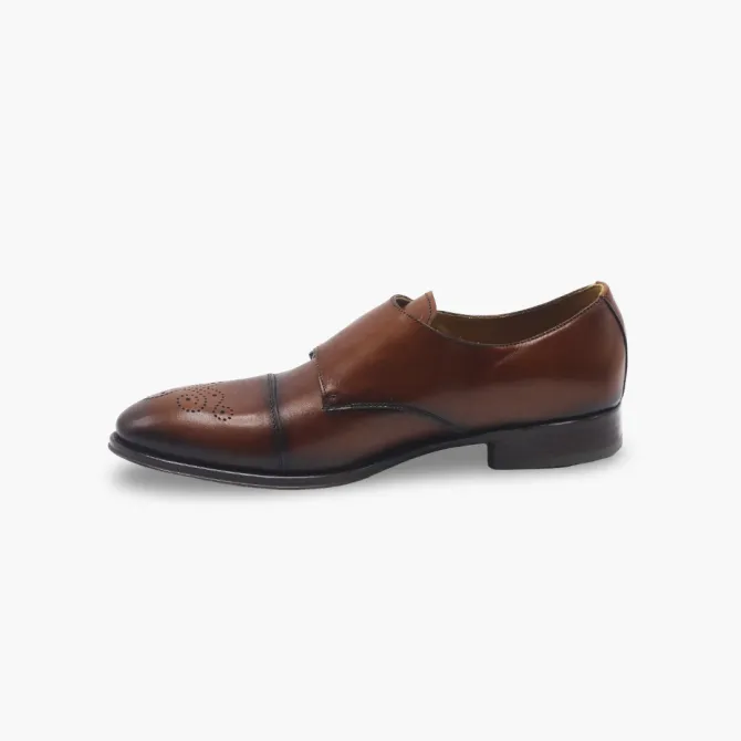 Chaussures boucles homme cuir cognac - Accessoires pour chaussures