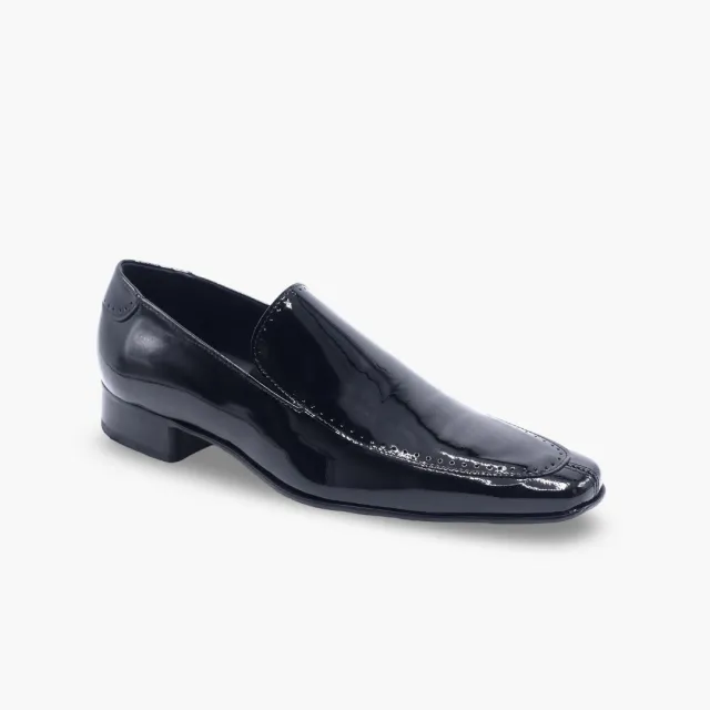 Mocassins cuir verni homme - chaussures homme artisanales
