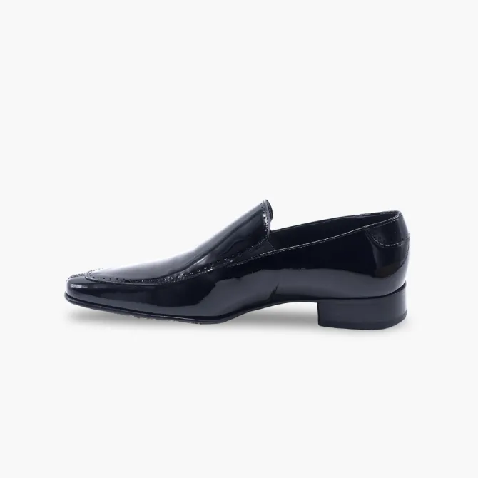 Mocassins cuir verni homme - chaussures homme artisanales