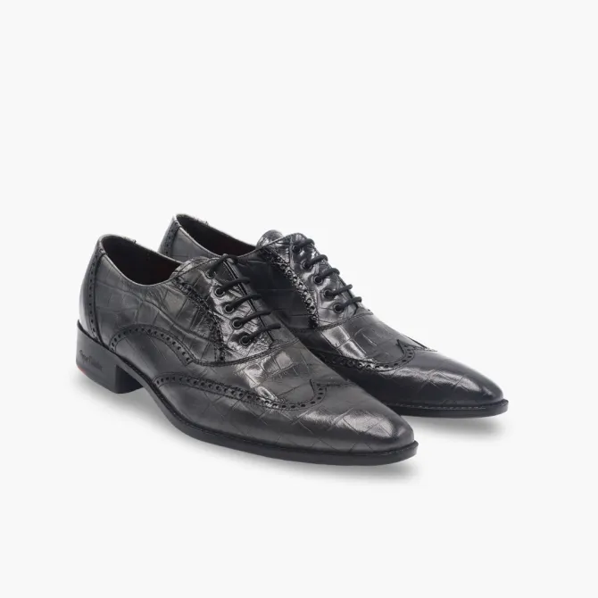 Chaussures Richelieu cuir croco gris - Accessoires pour chaussures