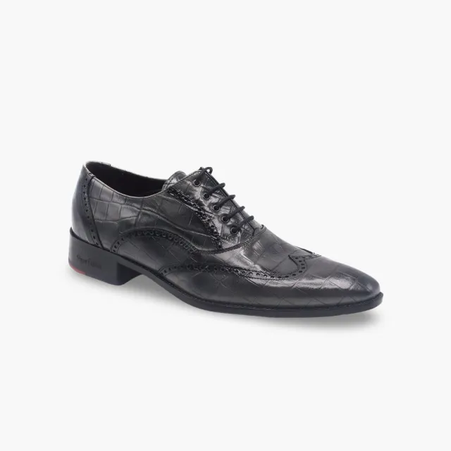 Chaussures Richelieu cuir croco gris - Accessoires pour chaussures