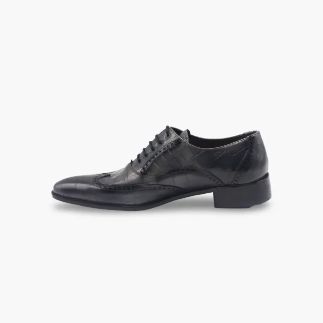 Chaussures Richelieu cuir croco gris - Accessoires pour chaussures