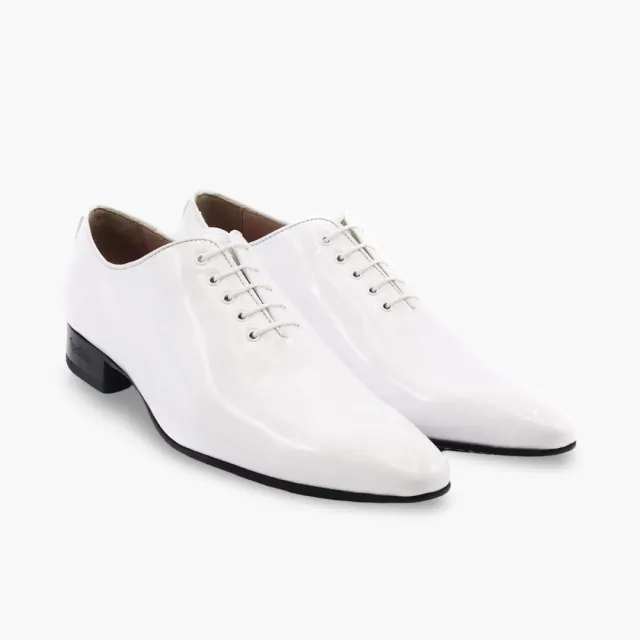 Chaussures homme cuir verni blanc - Accessoires pour chaussures