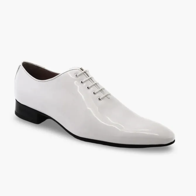 Chaussures homme cuir verni blanc - Accessoires pour chaussures