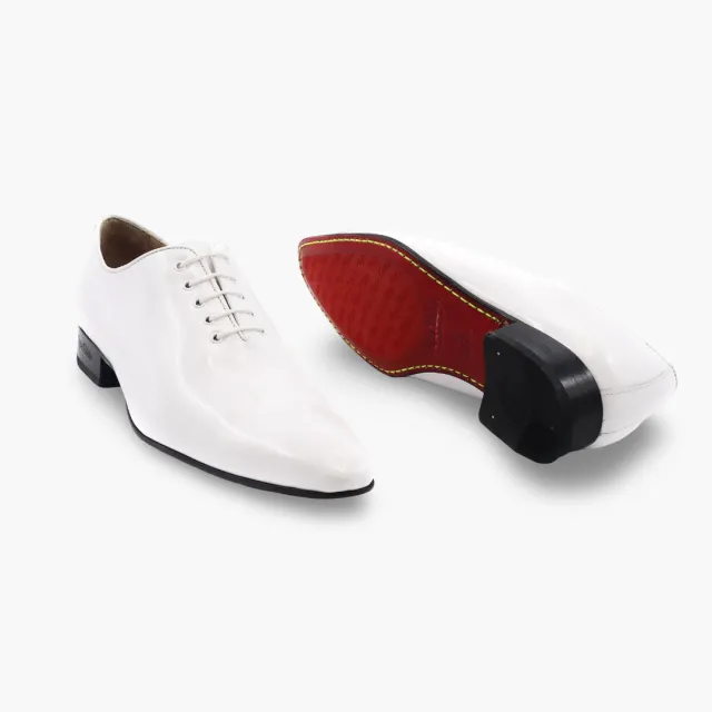 Chaussures homme cuir verni blanc - Accessoires pour chaussures