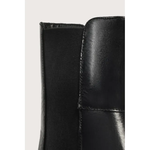 Bottines Chelsea cuir noir femme  - Bottines femme mode