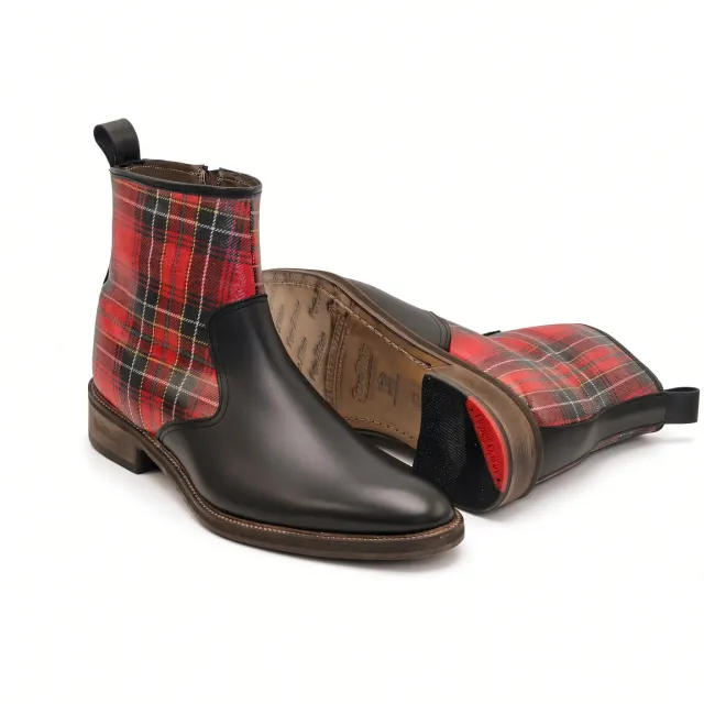 Bottines homme écossaises tendance - Bottines hommes artisanales