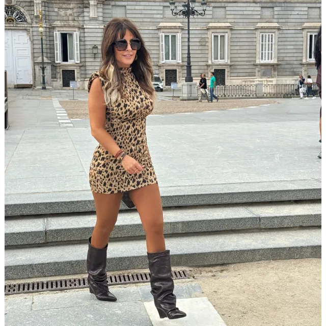 Bottes femme cuir marron plissé à talon compensé - Bottes Italiennes