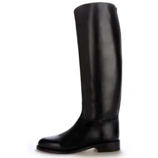 Bottes D'équitation Femme Cuir PU - Montant Genou, Fermeture éclair Dos, Talon Carré, Pour Cheval Ou Style