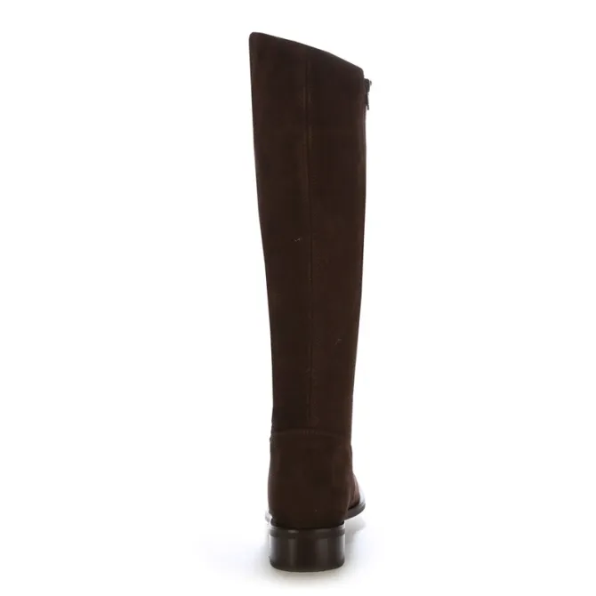 Bottes cavalières sur mesure cuir marron suedé - Bottes cavalières sur