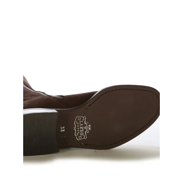 Bottes cavalières sur mesure cuir marron suedé - Bottes cavalières sur