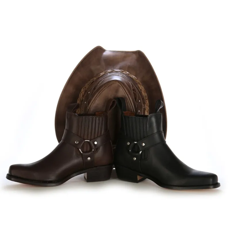 Bottines FRYE En Cuir Marron - Taille 38 (US 7) - Brides - Très Bon état