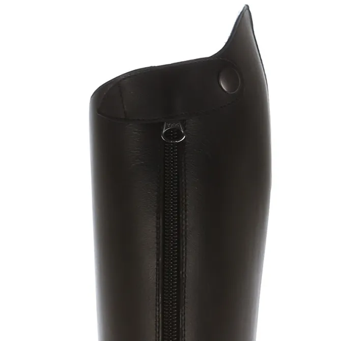 Bottes équitation cuir noir coupe anatomique - Bottes équitation