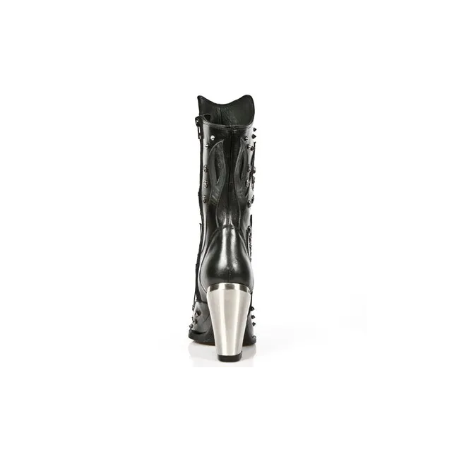 Bottines santiags rock femme cloutees - Bottines femme artisanales