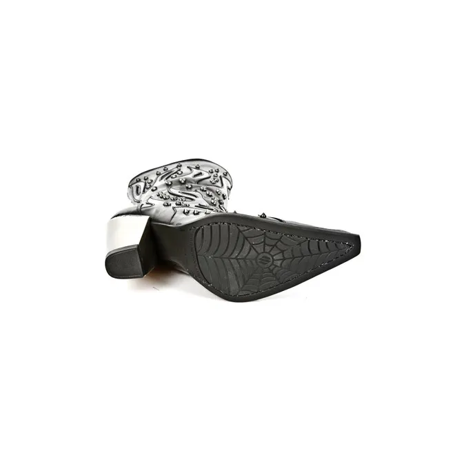 Bottines santiags rock femme cloutees - Bottines femme artisanales