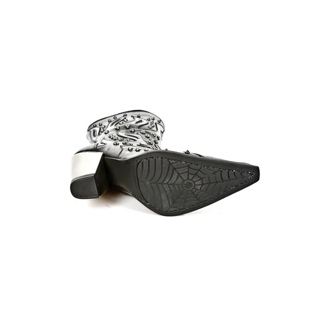 Bottines santiags rock femme cloutees - Bottines femme artisanales