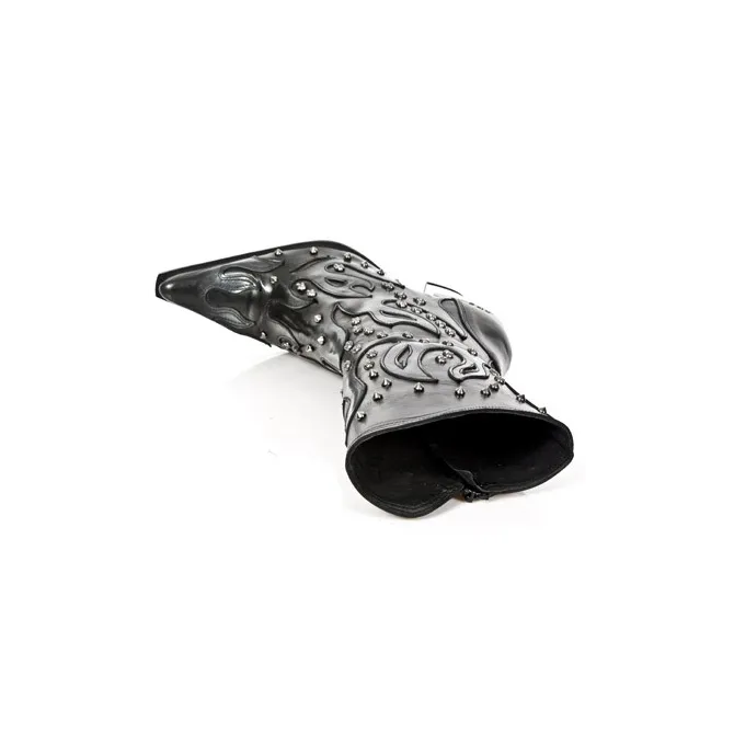 Bottines santiags rock femme cloutees - Bottines femme artisanales