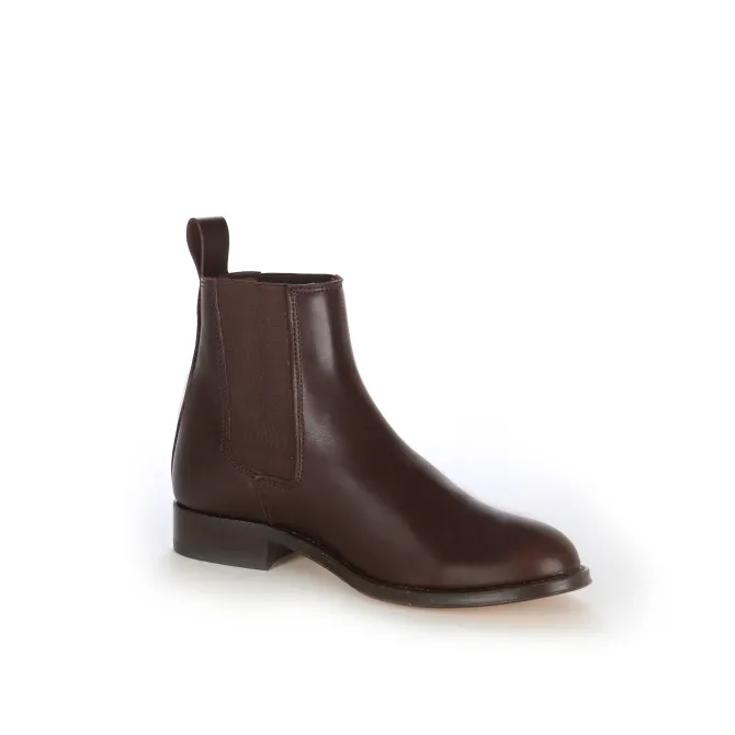 Bottines femme Chelsea marron - Bottines femme artisanales