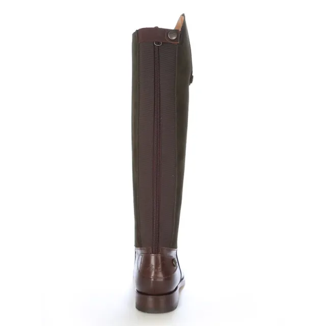 Botte femme cuir bicolore élégante - Bottes moto sur mesure