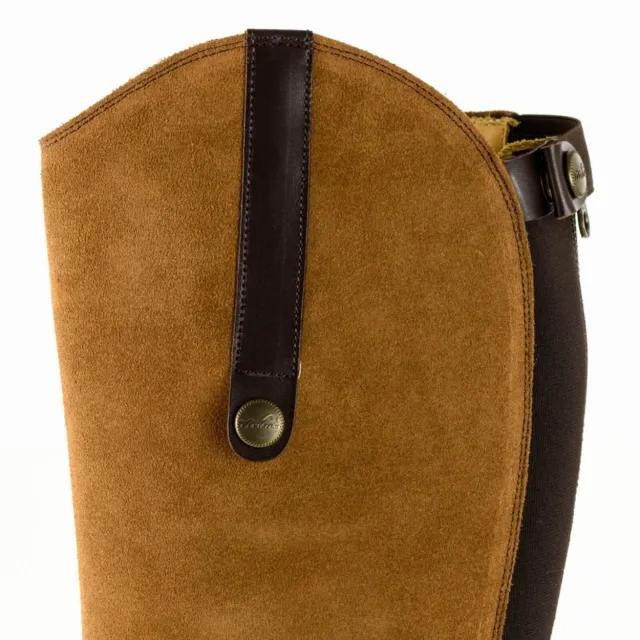 Botte femme cuir bicolore élégante - Bottes moto sur mesure