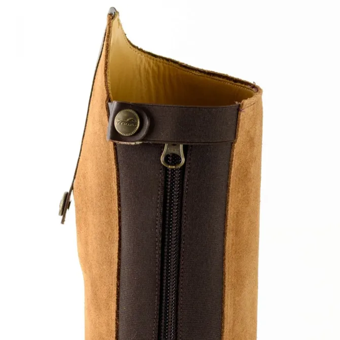Botte femme cuir bicolore élégante - Bottes moto sur mesure