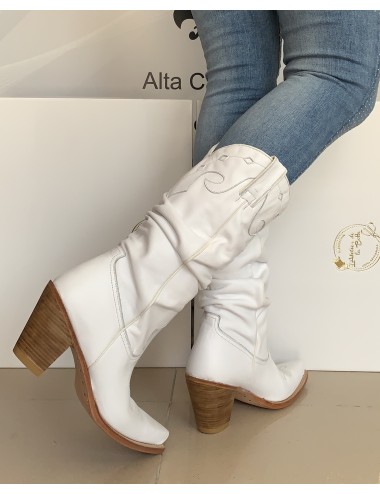 Santiags Femme cuir blanc - Accessoires pour chaussures