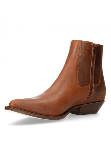 Boots cowboy homme cuir camel - Accessoires pour chaussures