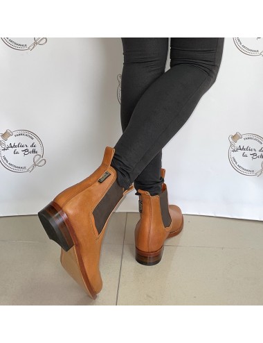 Bottines Chelsea cuir camel - Accessoires pour chaussures