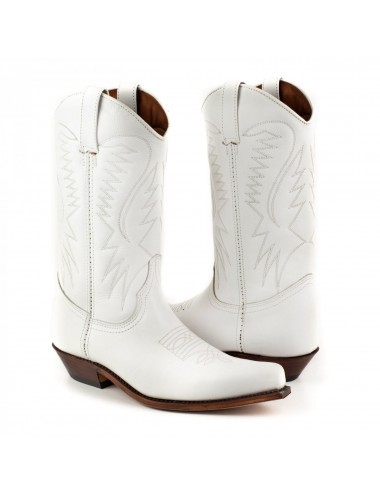 Santiags cuir blanc classiques - Accessoires pour chaussures